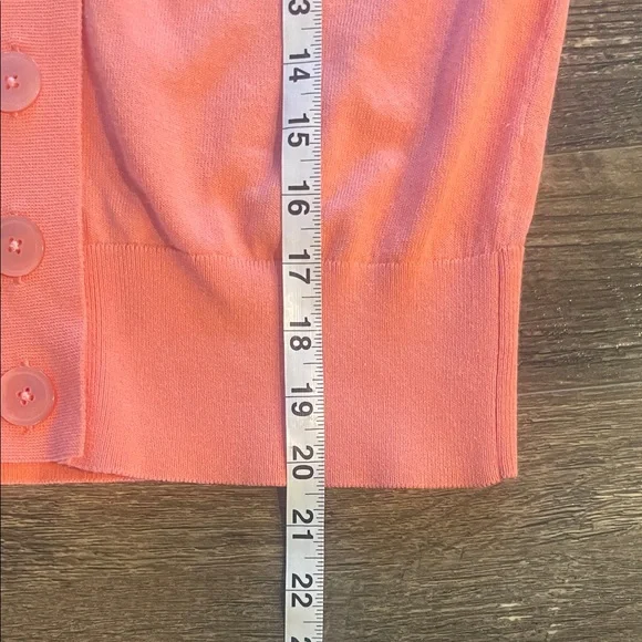 J. Crew Coral Button-Up Women's Cardigan - Picture 5 of 9